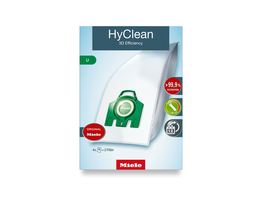 4 prachové sáčky Miele U HyClean 3D