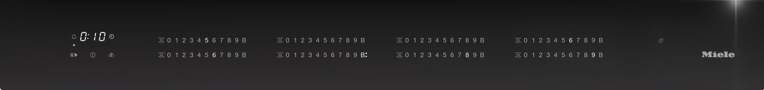 Indukční varná deska Miele KM 7897-1 FL Diamond