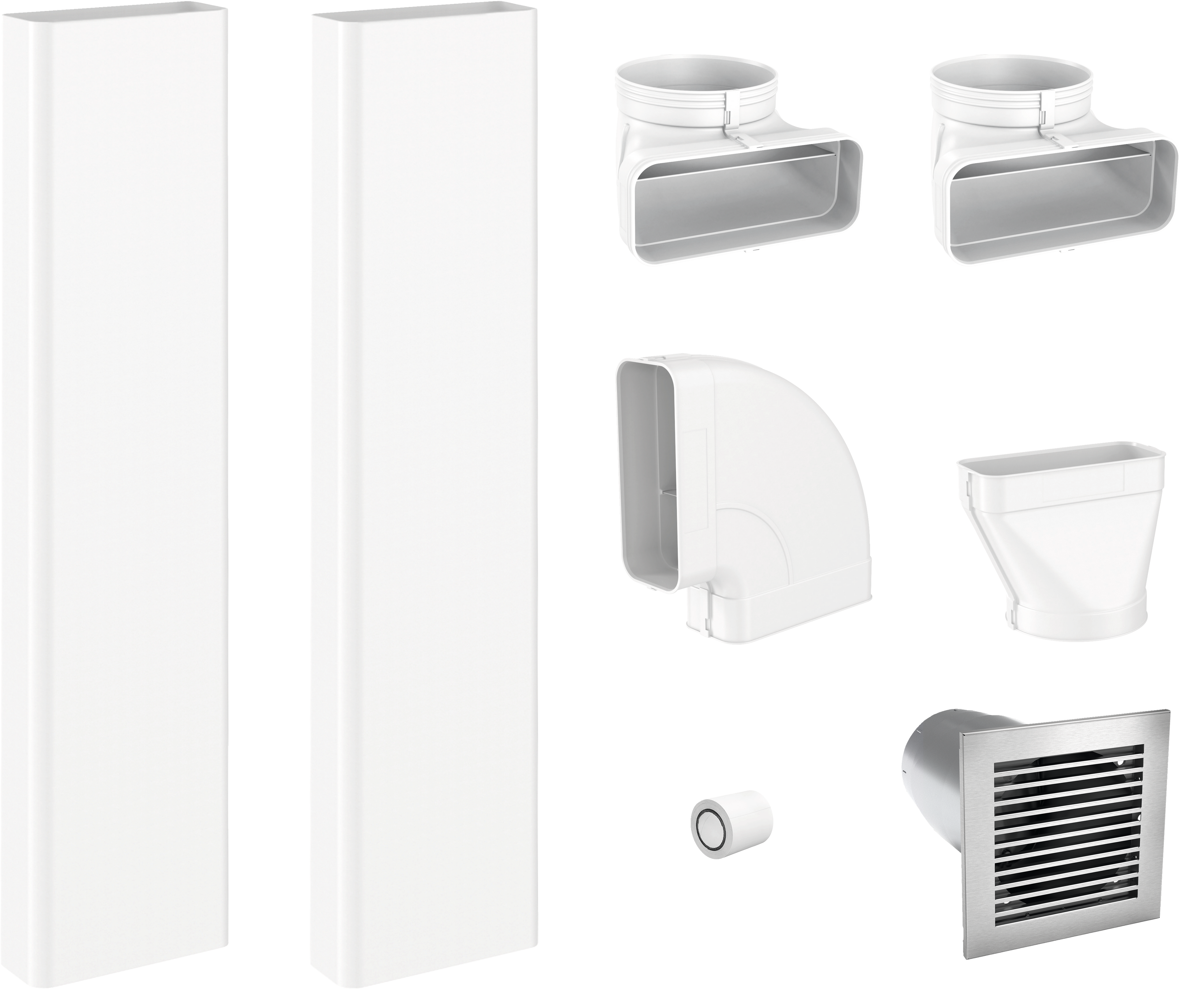 Sada ploch├ęho odtahov├ęho potrub├ş, odtah, pro KMDA 7272-1 / 7473-1 / 7676-1 / 7876-1 Miele DFKS-AR