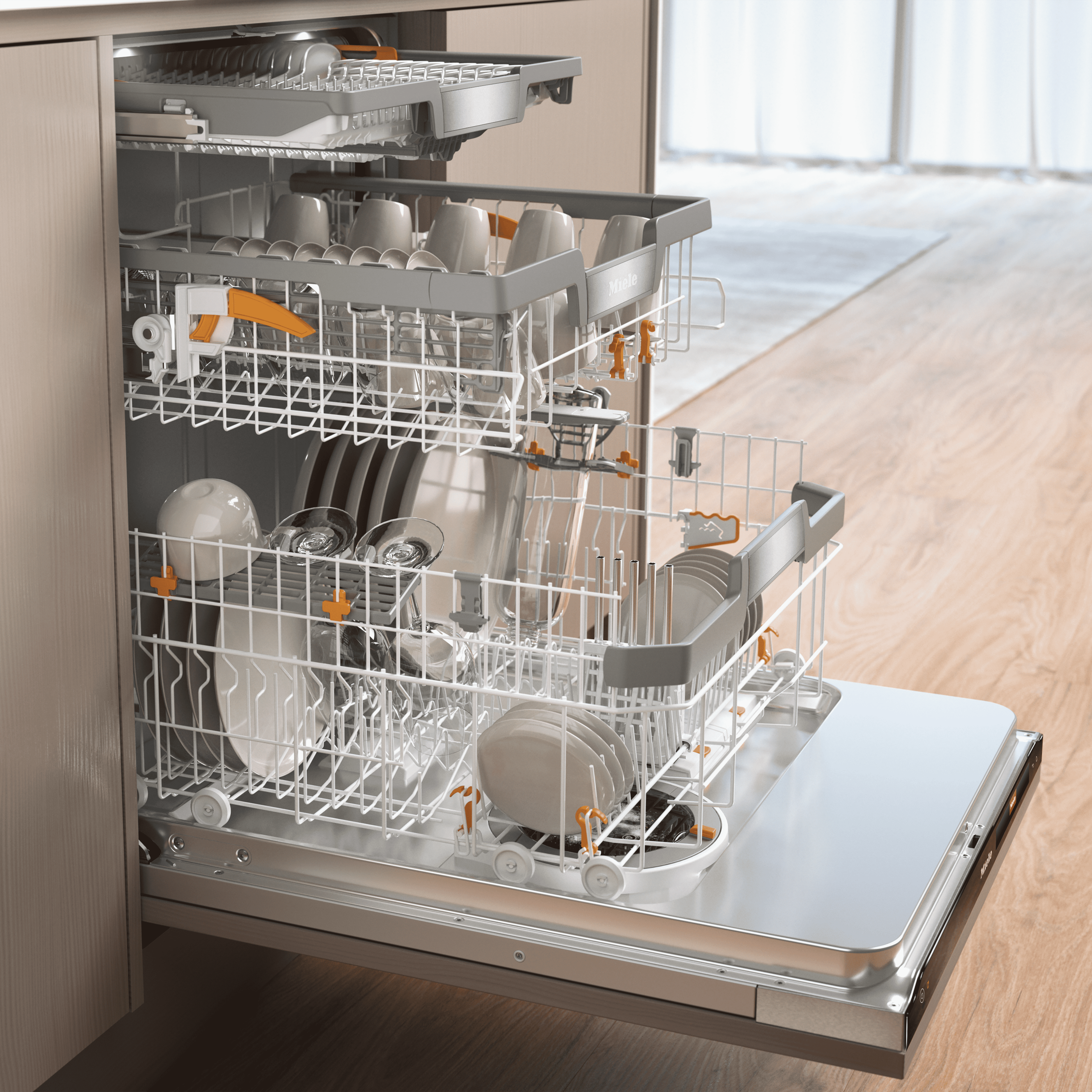 Plně vestavná myčka nádobí Miele G 7985 SCVi XXL AutoDos K2O