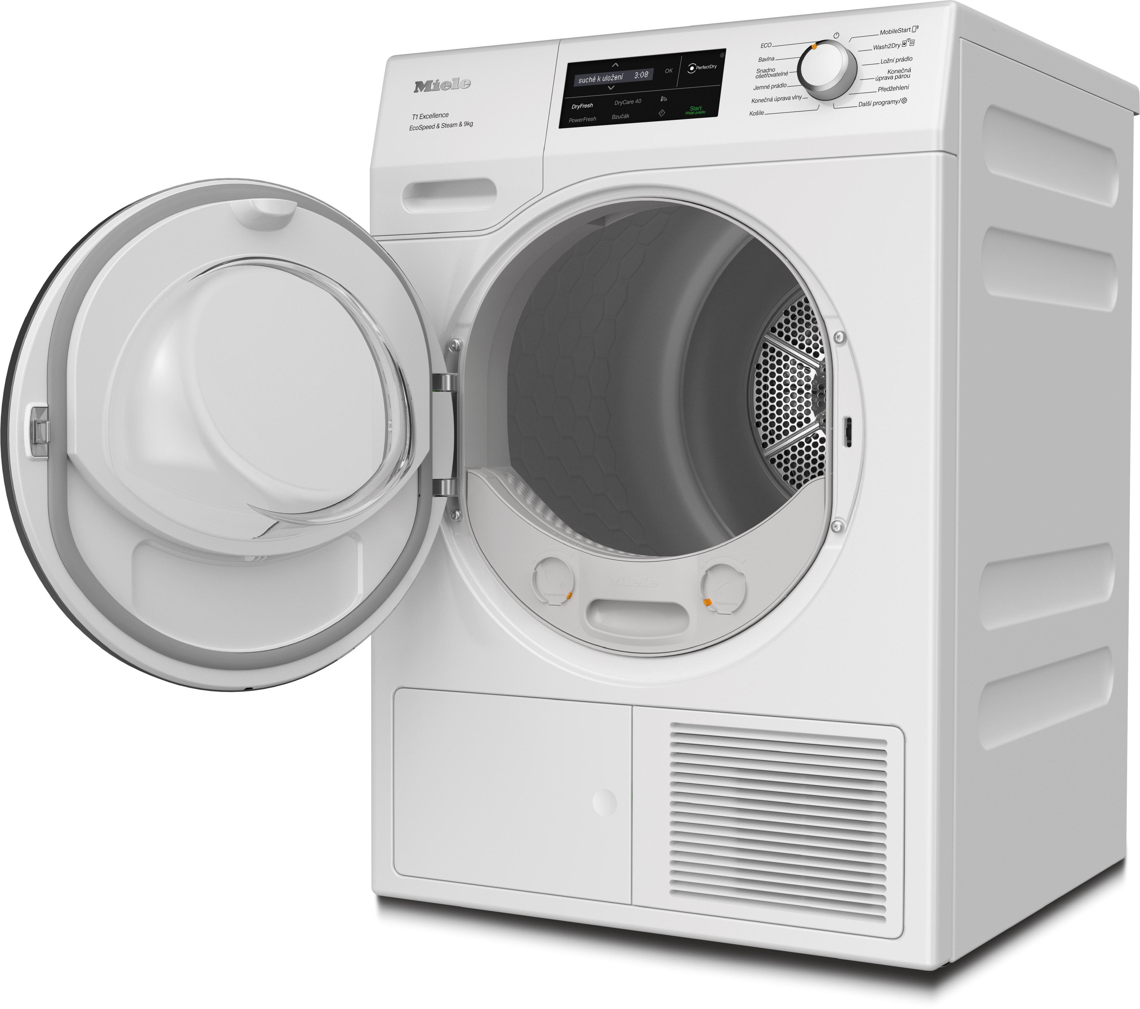 Sušička prádla Miele TEL695WP EcoSpeed&Steam&9kg
