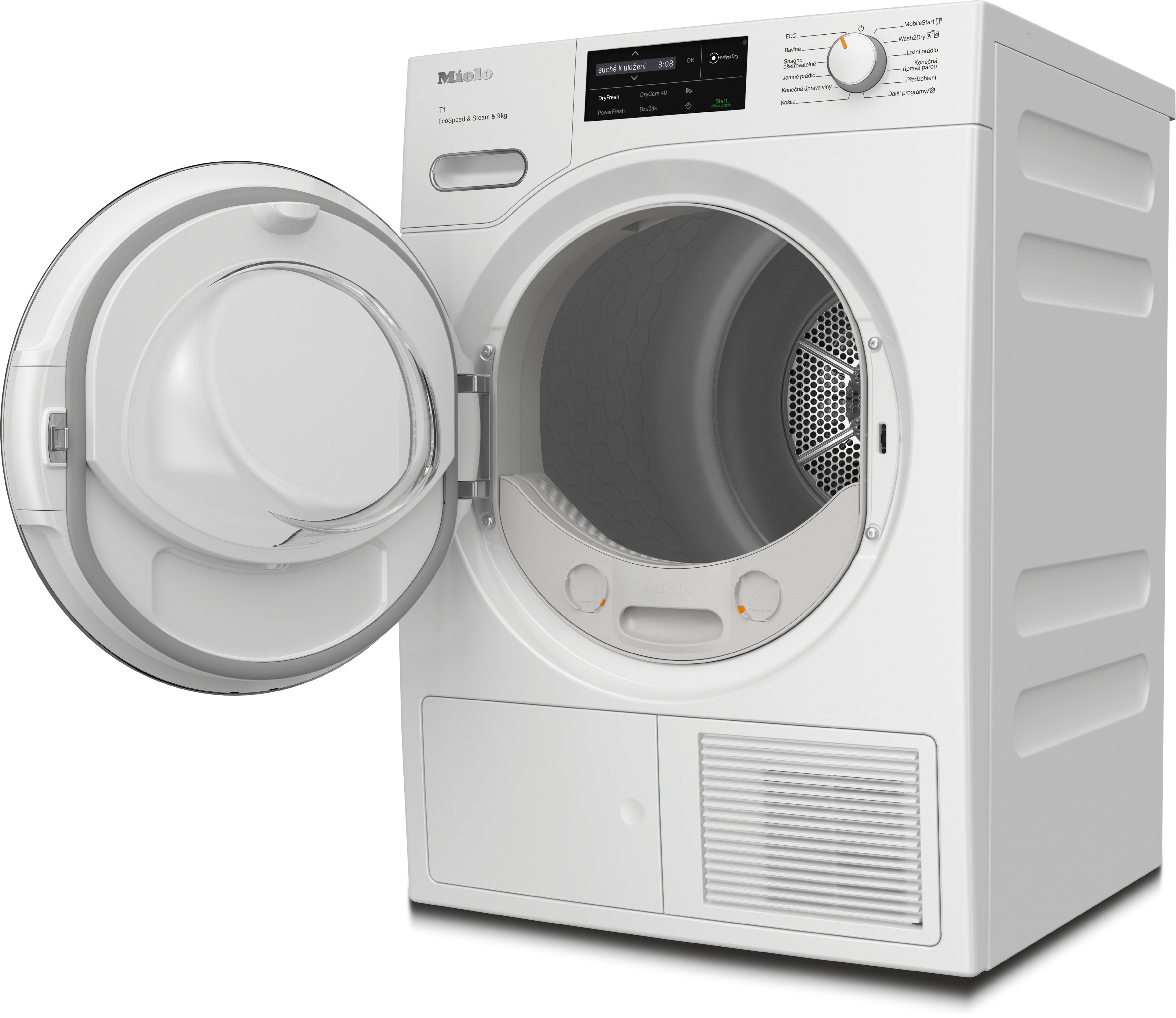 Sušička prádla Miele TWL680WP EcoSpeed&Steam&9kg