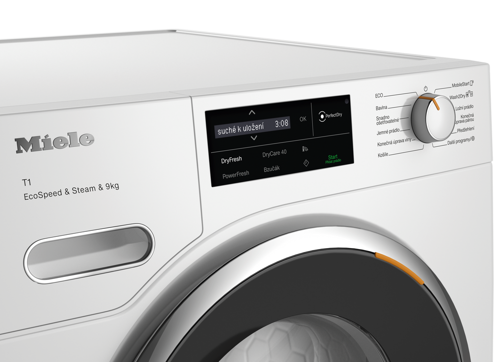 Sušička prádla Miele TWL680WP EcoSpeed&Steam&9kg