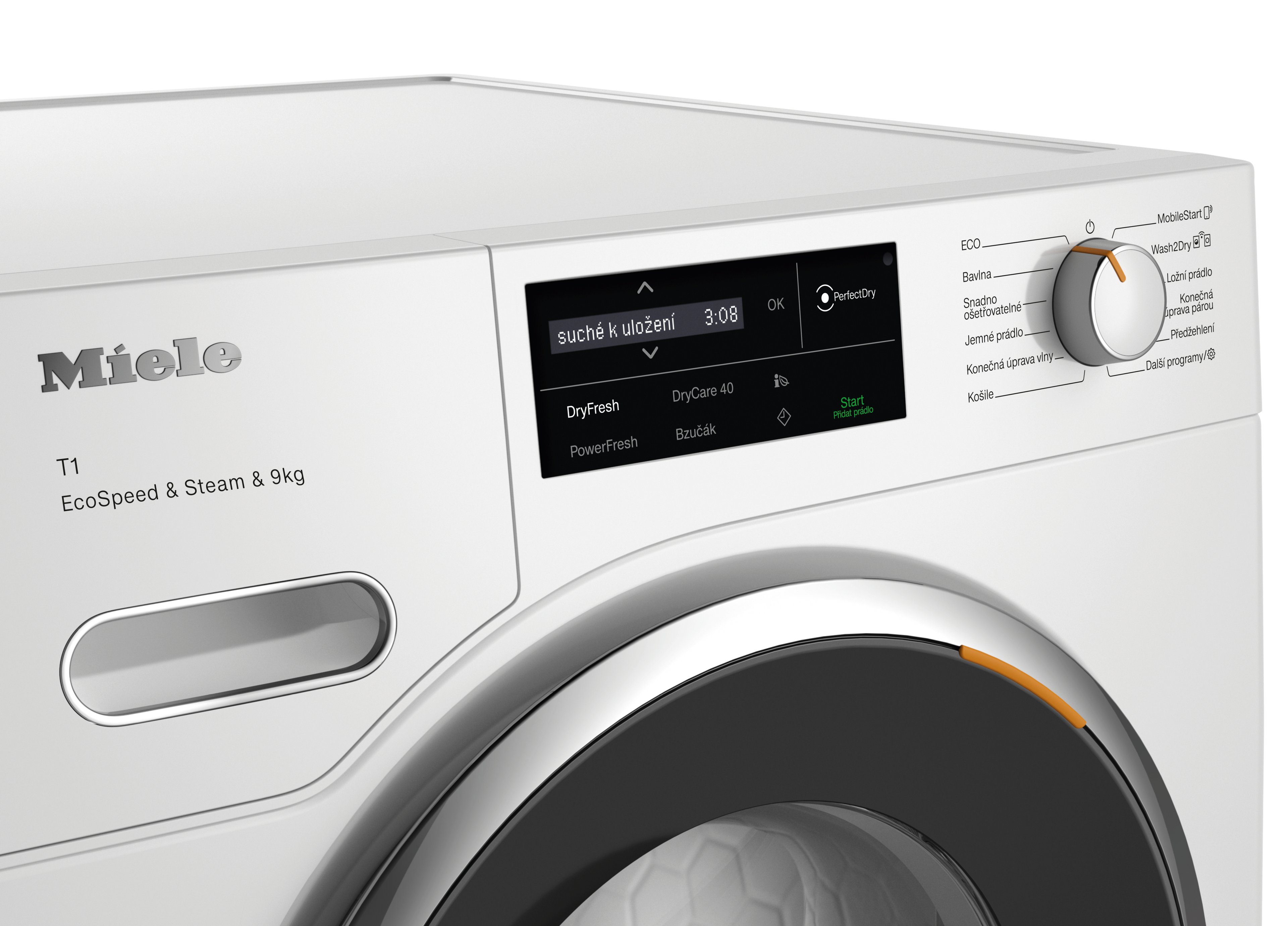 Sušička prádla Miele TWL680WP EcoSpeed&Steam&9kg