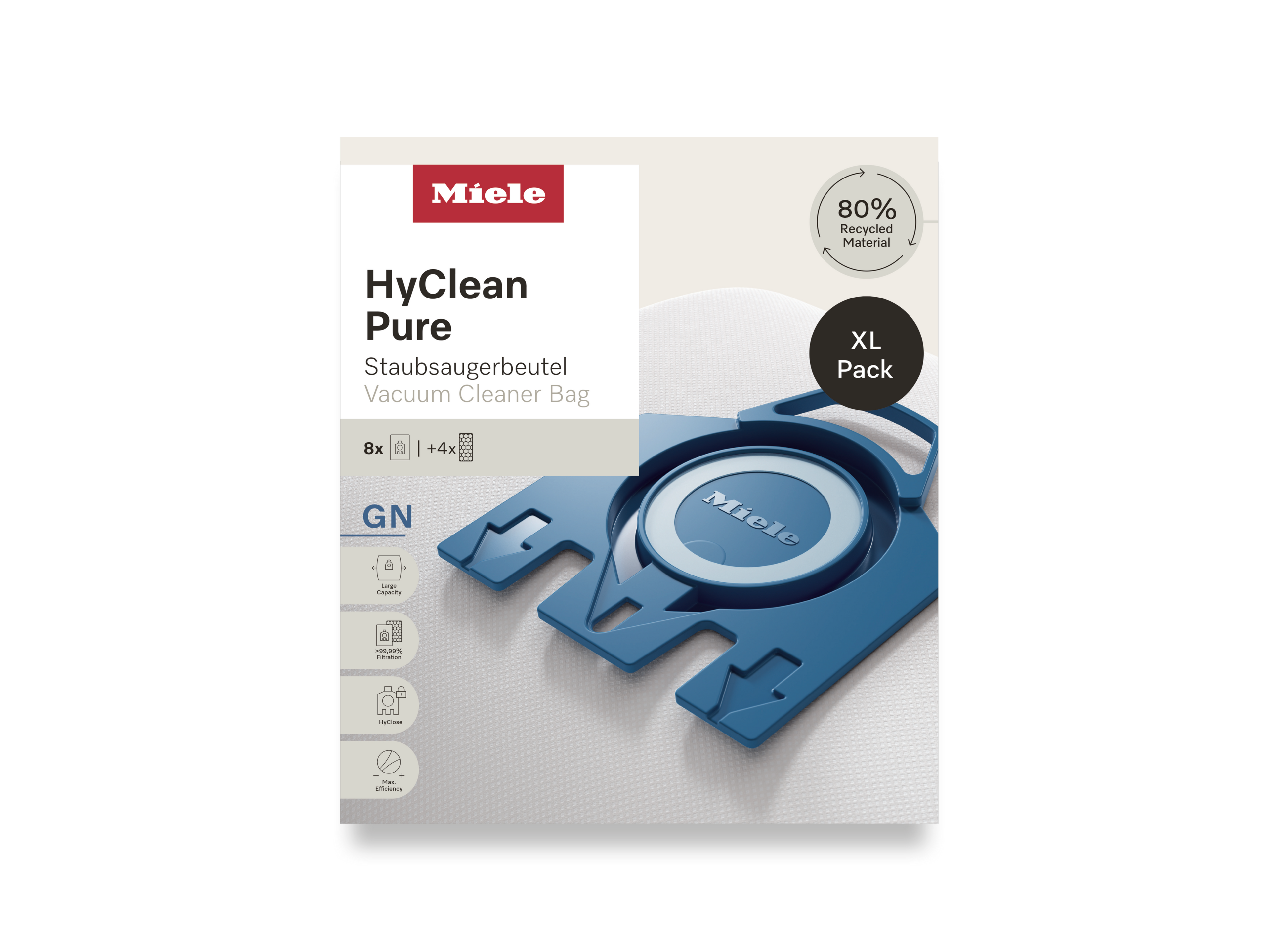 8 prachových sáčků za speciální cenu Miele GN XL HyClean Pure