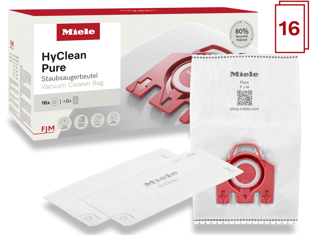 16 prachových sáčků za speciální cenu Miele FJM XXL HyClean Pure
