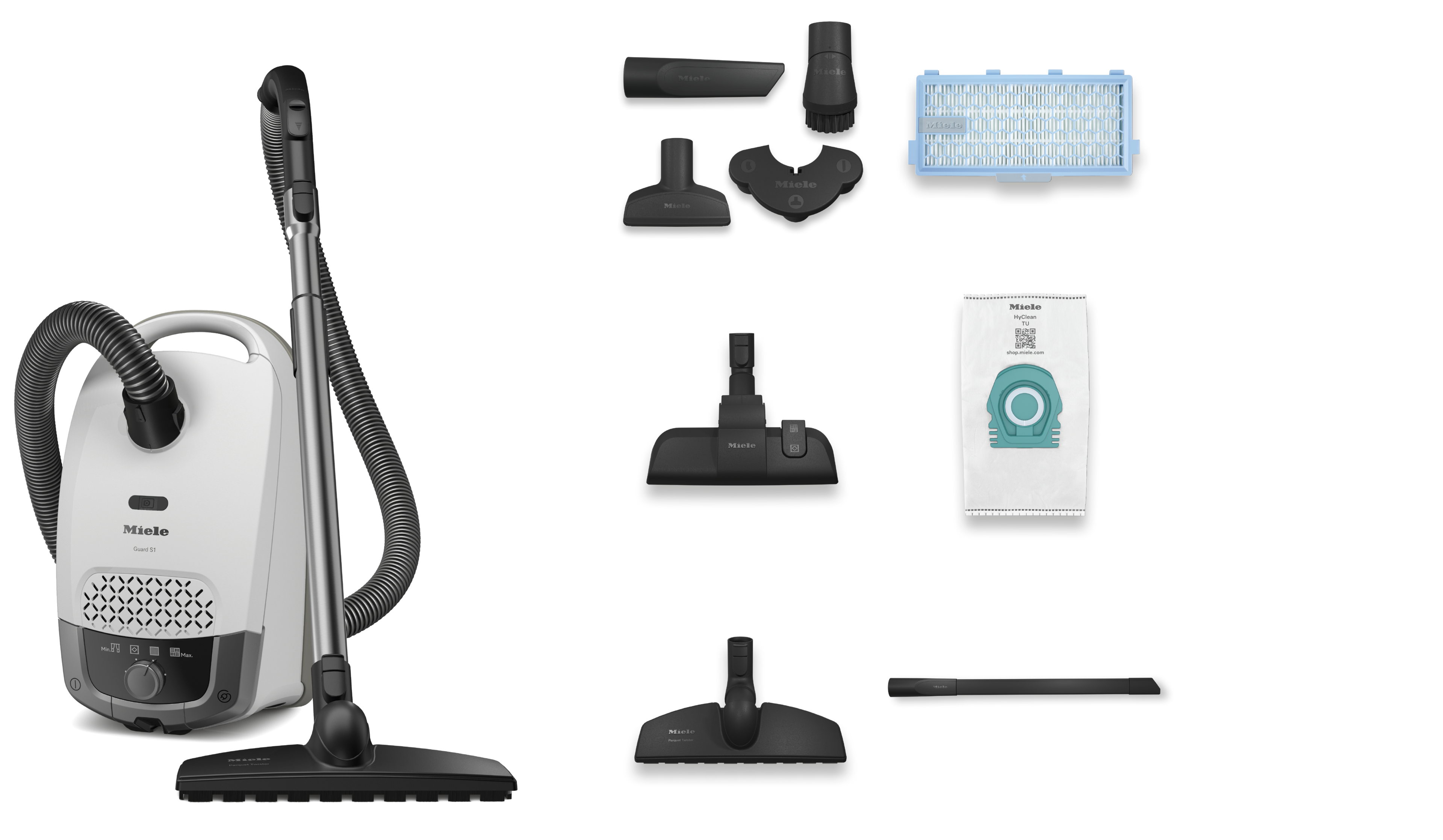 Sáčkový podlahový vysavač Miele Guard S1 Parquet Flex