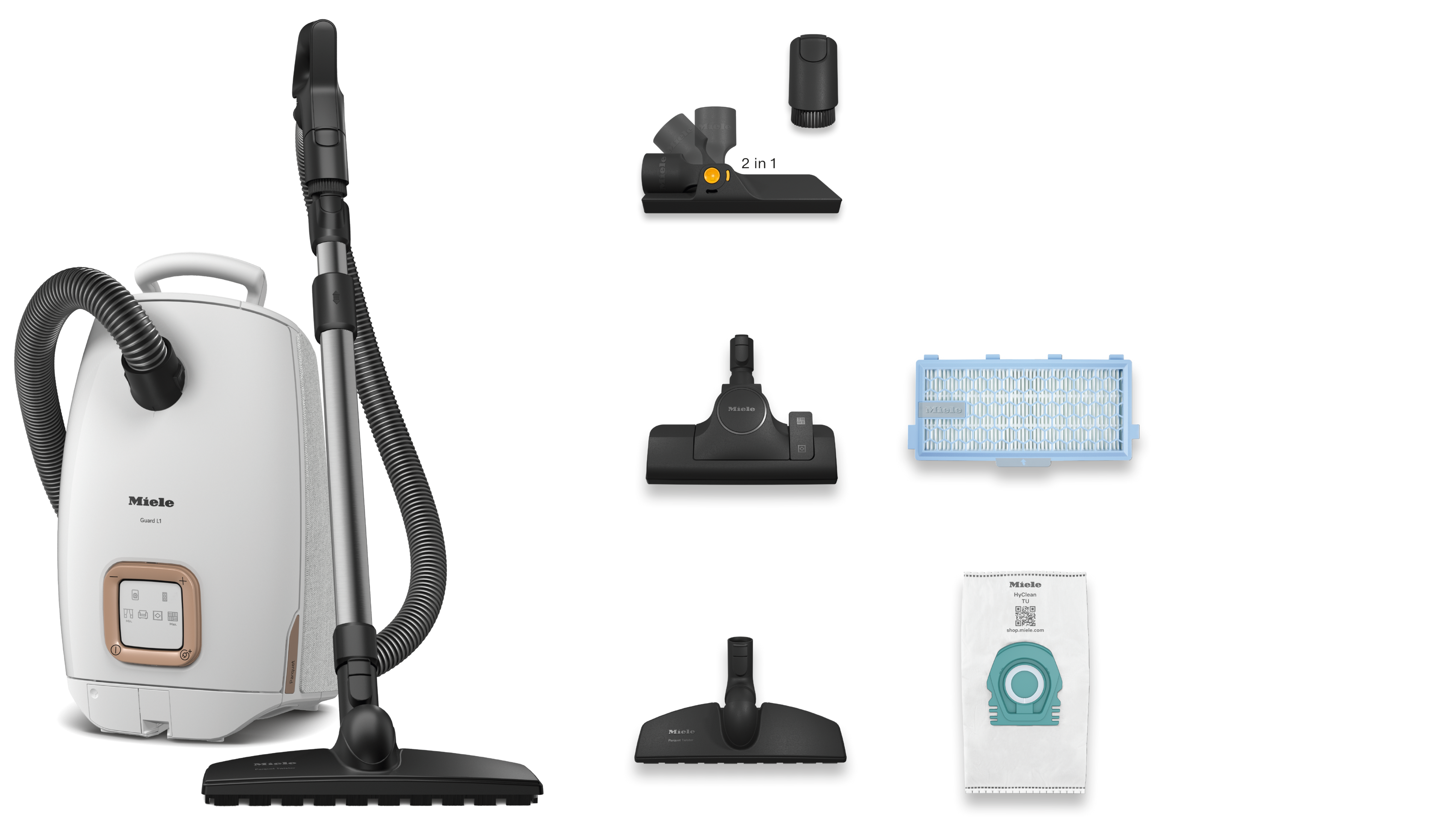 Sáčkový podlahový vysavač Miele Guard L1 Parquet
