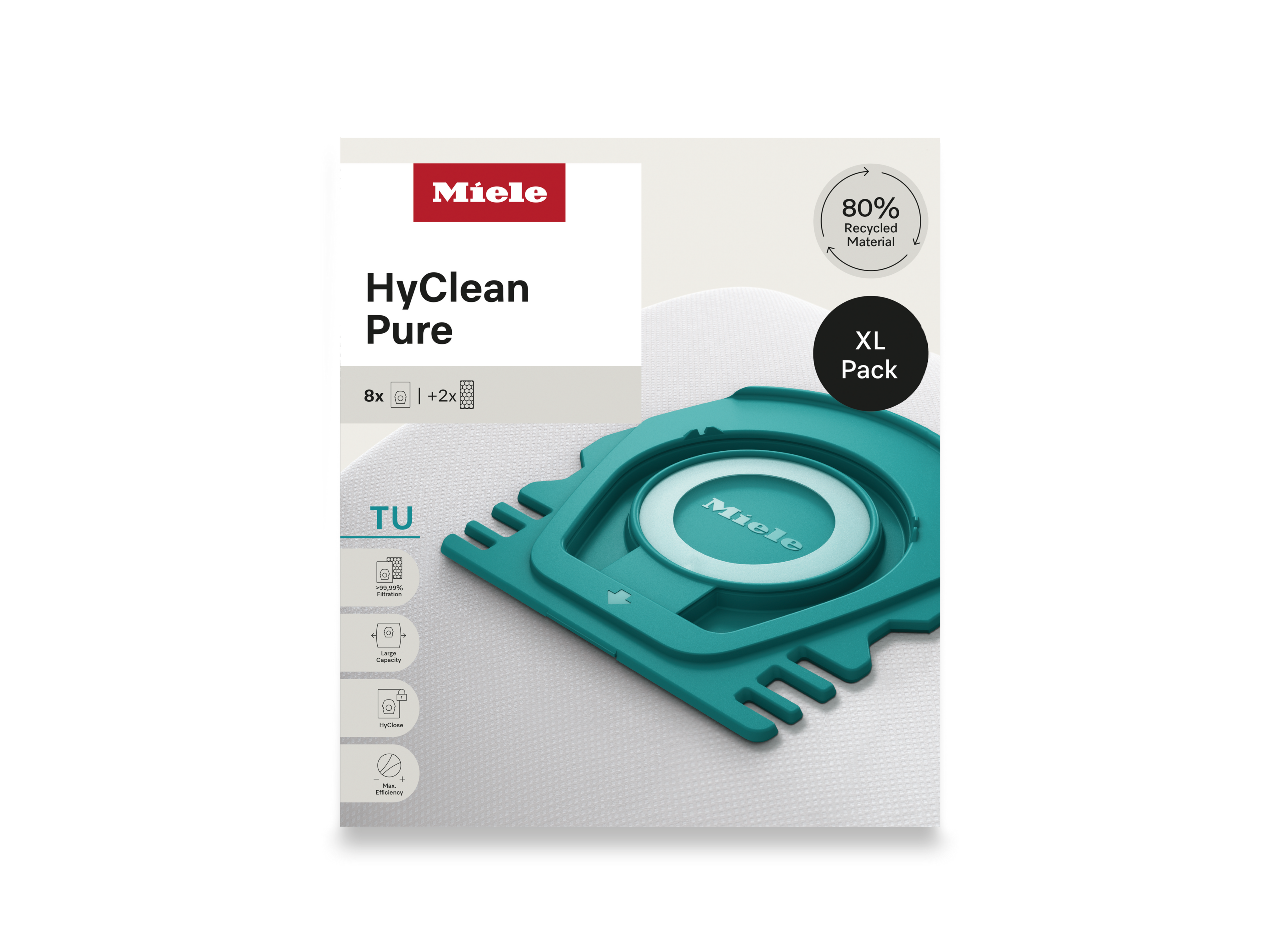 8 prachových sáčků za speciální cenu Miele TU XL HyClean Pure
