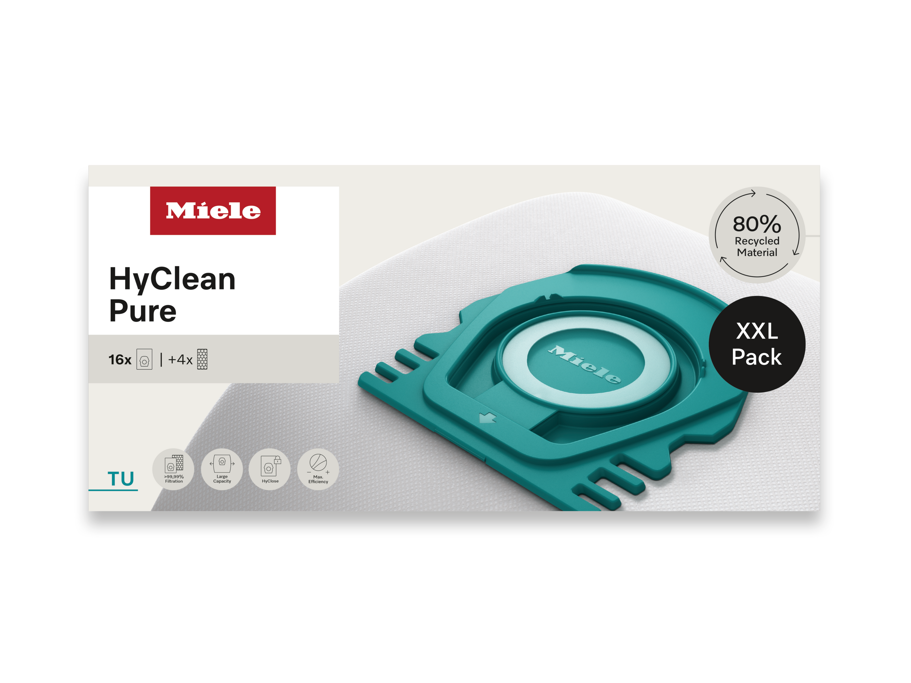 16 prachových sáčků za speciální cenu Miele TU XXL HyClean Pure