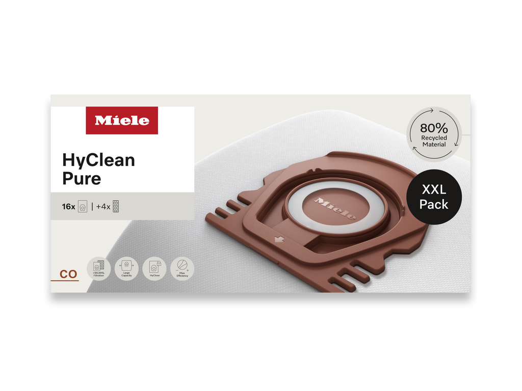 16 prachových sáčků za speciální cenu Miele CO XXL HyClean Pure