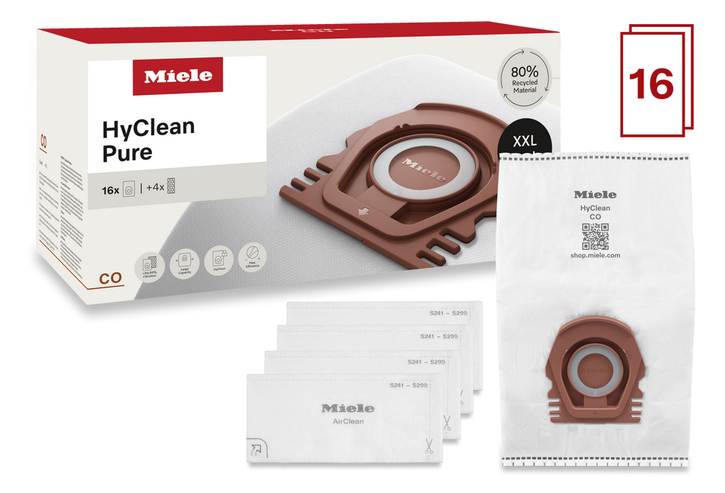 16 prachových sáčků za speciální cenu Miele CO XXL HyClean Pure