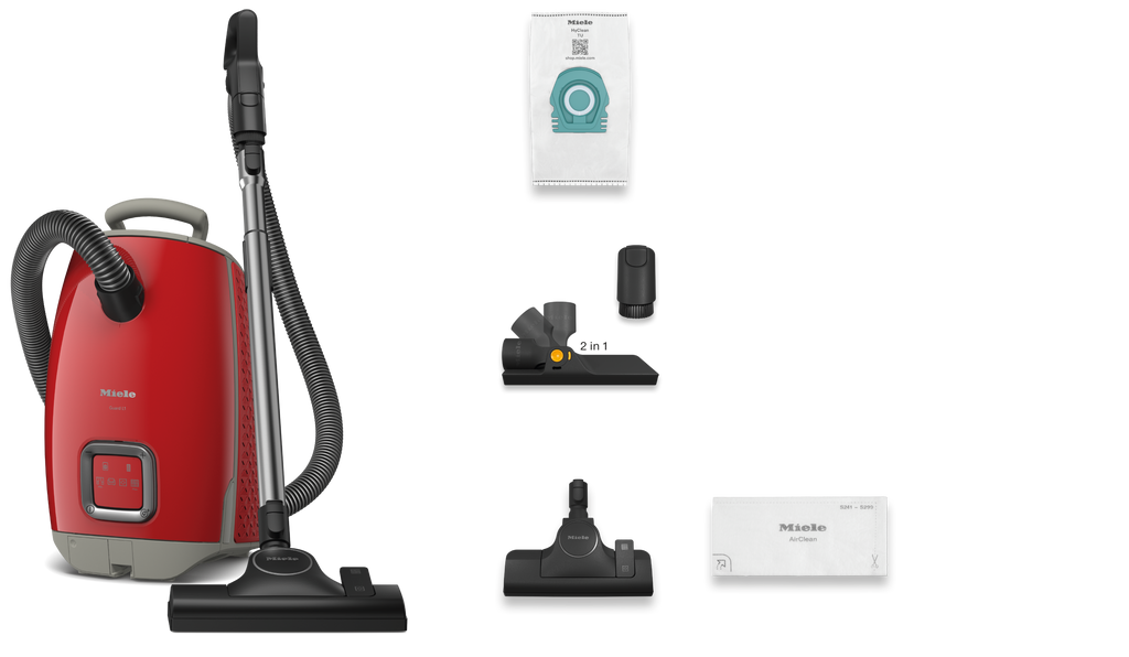 Sáčkový podlahový vysavač Miele Guard L1 Red Pulse