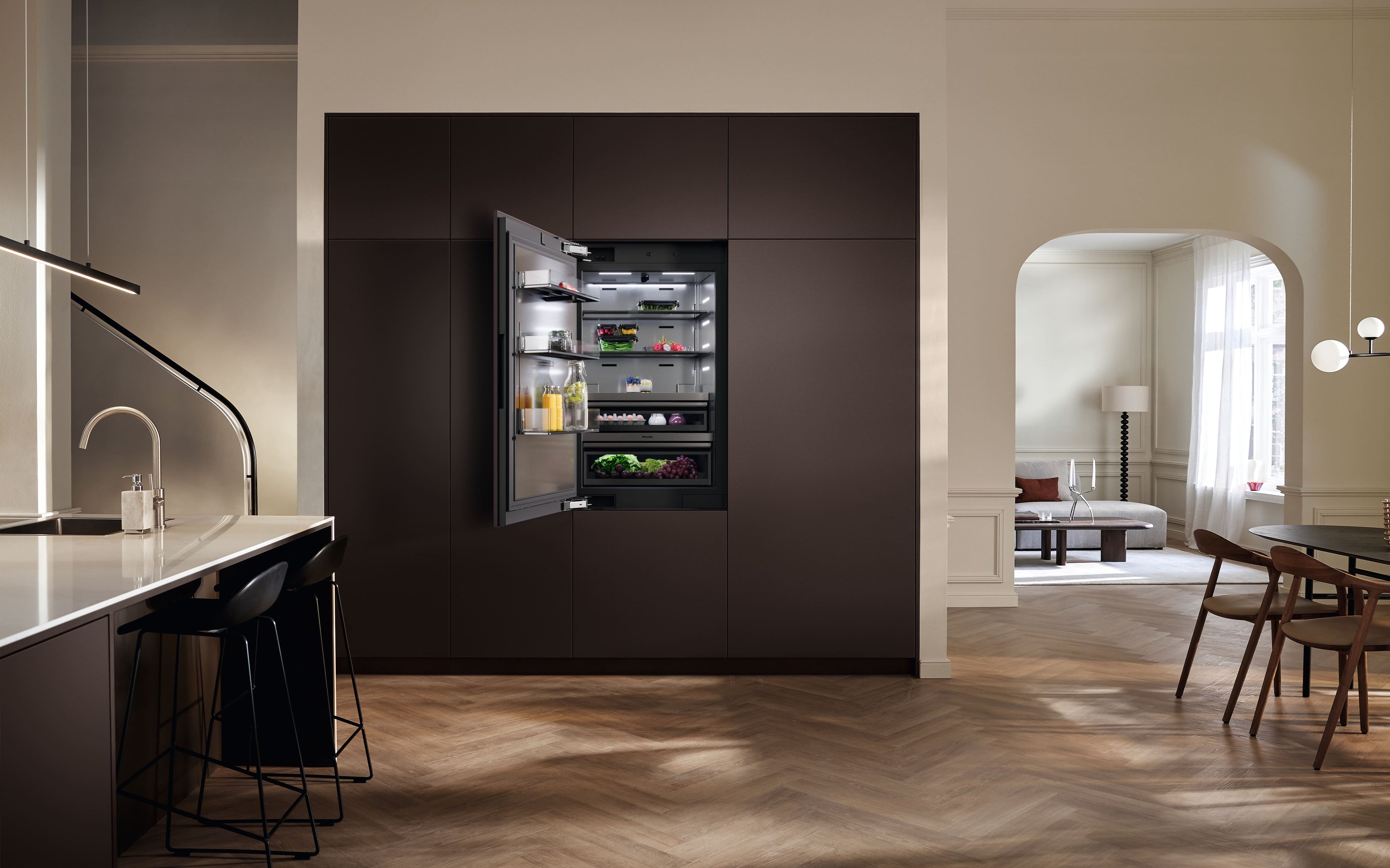 Chladnička s mrazničkou MasterCool Miele KFMC 3834 L
