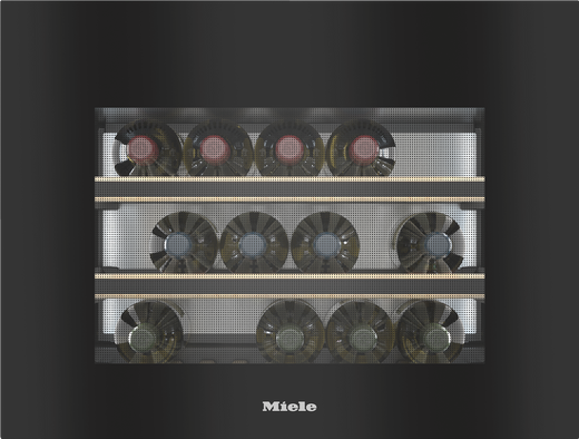 Vestavn� temperuj�c� vinot�ka Miele KWT 7112 iG Sklo obsidian cern� - obrazek 1