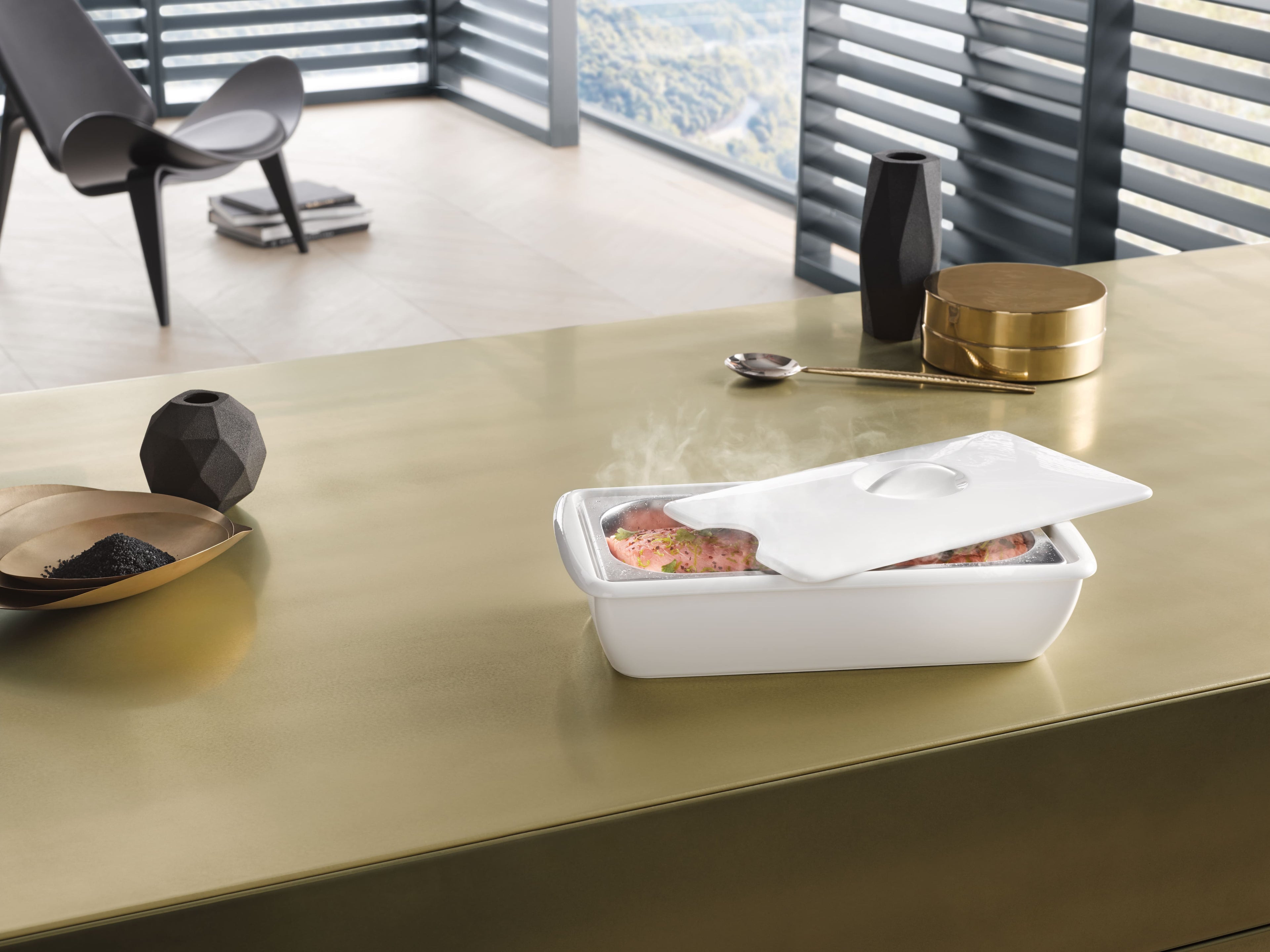Serv.forma pro nerez.misky do par.trouby Miele DGSE 1