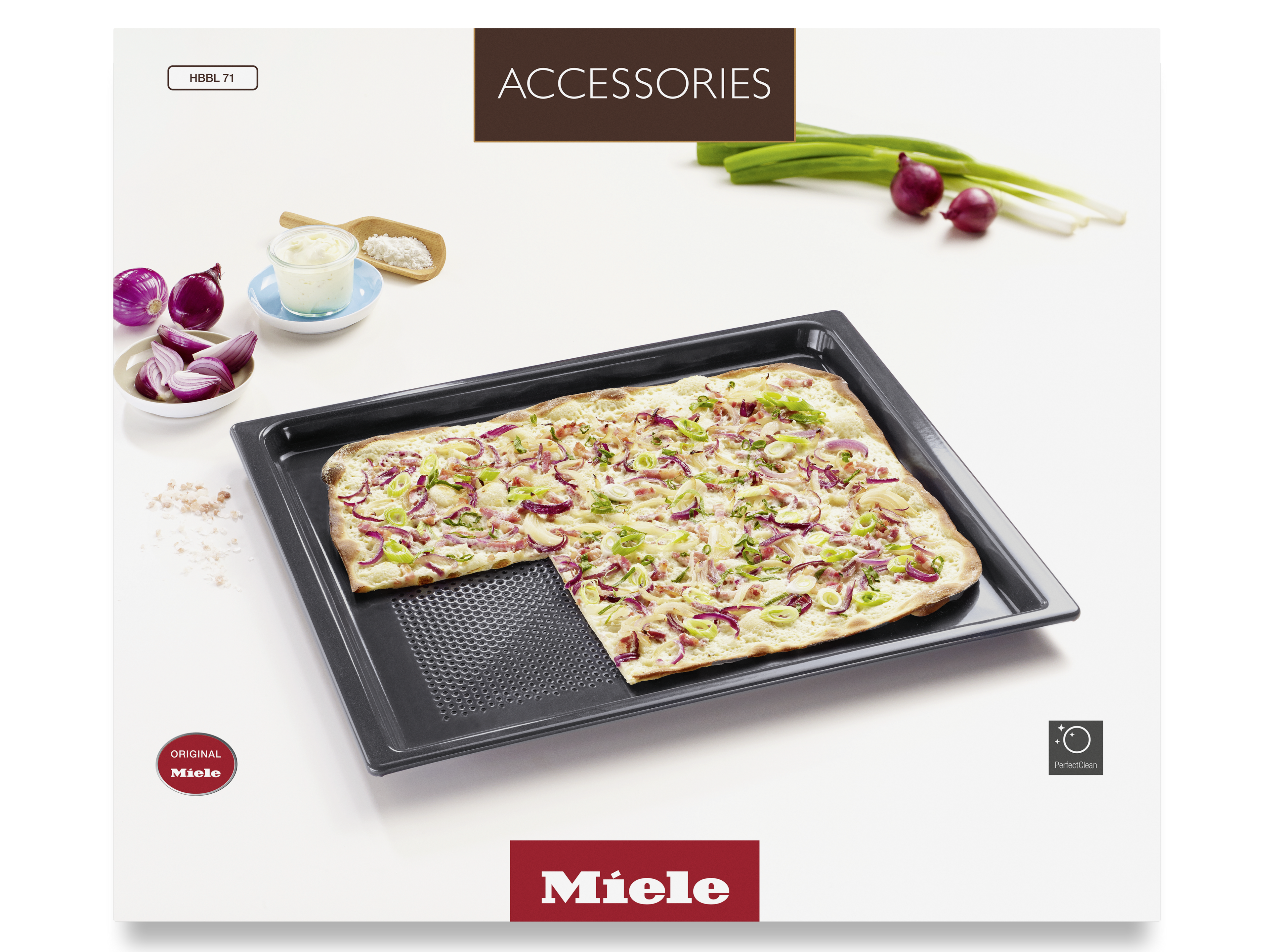 D─Ťrovan├Ż pe─Źic├ş plech AirFry Gourmet Miele HBBL 71